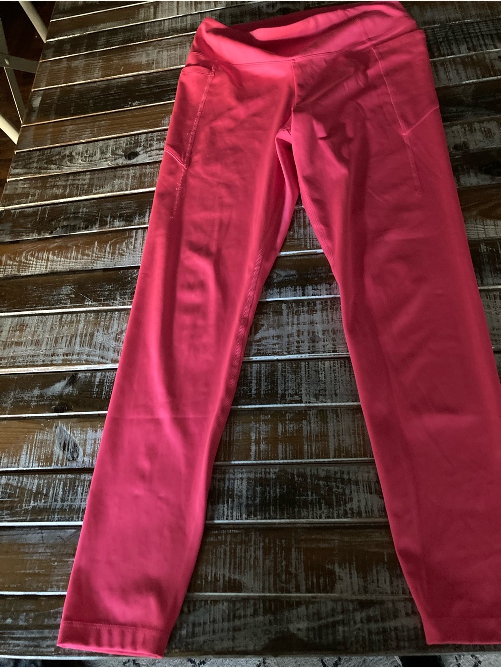 PINK Victoria's Secret Hot Pink High-Rise Leggings